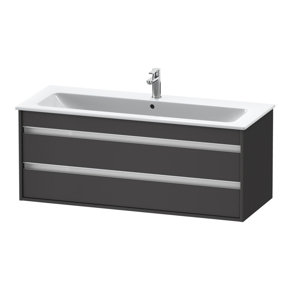 Duravit Meuble sous-lavabo Ketho 120x47,5 cm, graph ma, 2 tiroirs, suspendu