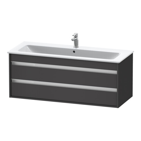 Duravit Meuble sous-lavabo Ketho 120x47,5 cm, graph ma, 2 tiroirs, suspendu
