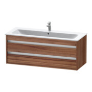 Duravit Meuble sous lavabo Ketho 120x47,5 cm, noyer naturel, 2 tiroirs, suspendu-3