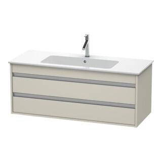 Duravit Meuble sous lavabo Ketho 120x47,5 cm, Taupe, 2 tiroirs, suspendu