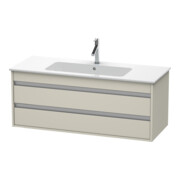 Duravit Meuble sous lavabo Ketho 120x47,5 cm, Taupe, 2 tiroirs, suspendu
