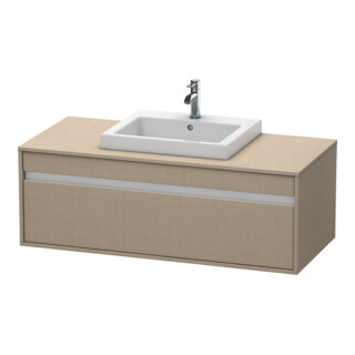 Duravit Meuble sous-lavabo Ketho 120x55 cm, beige, 1 tiroir, suspendu