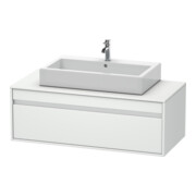 Duravit Meuble sous lavabo Ketho 120x55 cm, blanc mat, 1 tiroir, suspendu