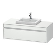 Duravit Meuble sous-lavabo Ketho 120x55 cm, blanc mat, 1 tiroir, suspendu