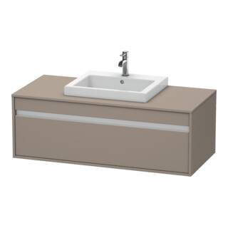 Duravit Meuble sous-lavabo Ketho 120x55 cm, blanc mat, 1 tiroir, suspendu