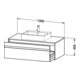 Duravit Meuble sous lavabo Ketho 120x55 cm, E s, f AWT m, 1 tiroir, suspendu-4