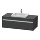 Duravit Meuble sous-lavabo Ketho 120x55 cm, gris mat, 1 tiroir, suspendu-1