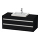 Duravit Meuble sous-lavabo Ketho 120x55cm, E sw, pour lavabo encastré, 2 tiroirs-1
