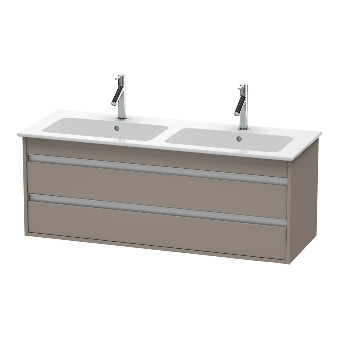 Duravit Meuble sous lavabo Ketho 127x47,5x48 cm, 2 tiroirs, suspendu, basique