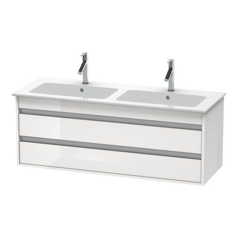 Duravit Meuble sous-lavabo Ketho 127x47,5x48 cm, 2 tiroirs, suspendu, graphite mat