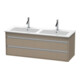 Duravit Meuble sous-lavabo Ketho 127x47,5x48 cm, 2 tiroirs, suspendu, lin-1