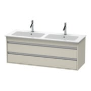 Duravit Meuble sous lavabo Ketho 127x47,5x48 cm, 2 tiroirs, suspendu, taupe