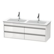 Duravit Meuble sous-lavabo Ketho 127x47,5x48 cm, 4 tiroirs, suspendu, blanc brillant