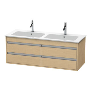 Duravit Meuble sous lavabo Ketho 127x47,5x48 cm, 4 tiroirs, suspendu, blanc œuf