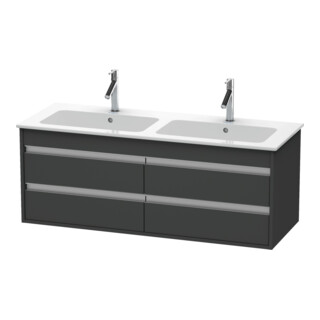 Duravit Meuble sous-lavabo Ketho 127x47,5x48 cm, 4 tiroirs, suspendu, graph ma