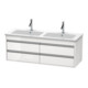 Duravit Meuble sous-lavabo Ketho 127x47,5x48 cm, 4 tiroirs, suspendu, graph ma