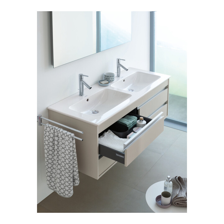 Duravit Meuble sous-lavabo Ketho 127x47,5x48 cm, 4 tiroirs, suspendu, taupe