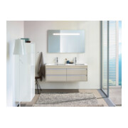 Duravit Meuble sous-lavabo Ketho 127x47,5x48 cm, 4 tiroirs, suspendu, taupe-5