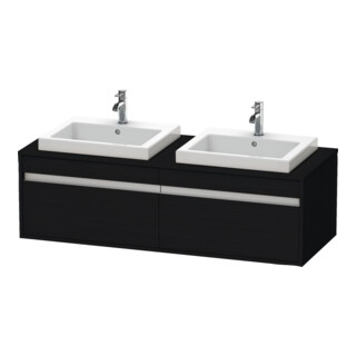 Duravit Meuble sous-lavabo Ketho 140x55x42,6 cm, EWT, 2 tiroirs, blanc mat, blanc brillant
