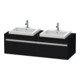 Duravit Meuble sous-lavabo Ketho 140x55x42,6 cm, EWT, 2 tiroirs, blanc mat, blanc brillant-1