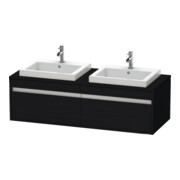 Duravit Meuble sous-lavabo Ketho 140x55x42,6 cm, EWT, 2 tiroirs, blanc mat, blanc brillant