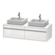 Duravit Meuble sous-lavabo Ketho 140x55x42,6 cm, f AWT, 2 AZ, B bs, blanc brillant-1