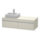 Duravit Meuble sous lavabo Ketho 140x55x42,6 cm, f AWT, 2 AZ, B g, Taupe-1