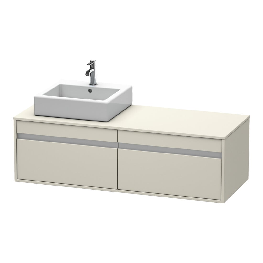 Duravit Meuble sous lavabo Ketho 140x55x42,6 cm, f AWT, 2 AZ, B g, Taupe