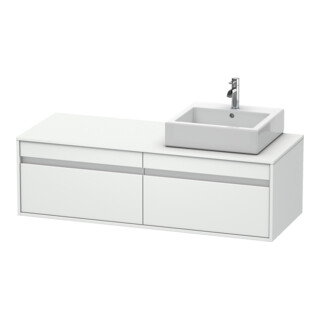 Duravit Meuble sous-lavabo Ketho 140x55x42,6 cm, f AWT, 2 AZ, droite, blanc mat