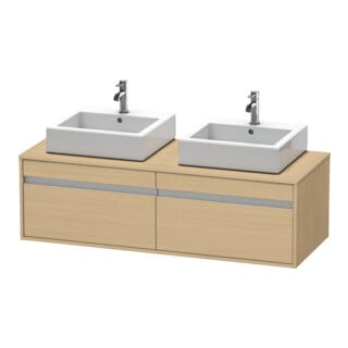 Duravit Meuble sous lavabo Ketho 140x55x42,6 cm, f AWT, 2 tiroirs, B bs, Ei Nat