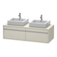 Duravit Meuble sous-lavabo Ketho 140x55x42,6 cm, f AWT, 2 tiroirs, B bs, Taupe-1