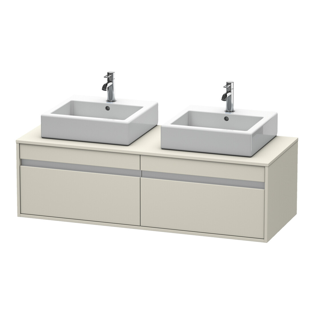 Duravit Meuble sous-lavabo Ketho 140x55x42,6 cm, f AWT, 2 tiroirs, B bs, Taupe