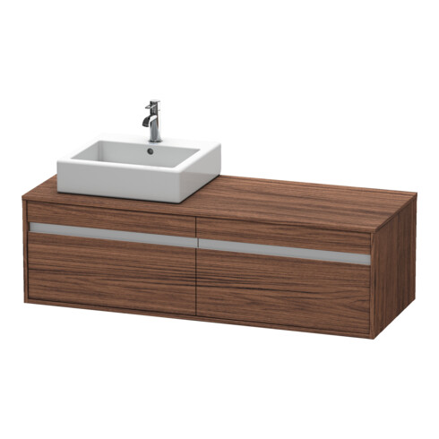 Duravit Meuble sous lavabo Ketho 140x55x42,6 cm, f AWT, 2 tiroirs, B L, N foncé