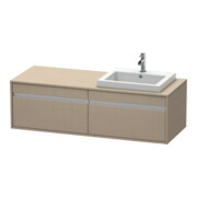 Duravit Meuble sous lavabo Ketho 140x55x42,6 cm, f EWT, 2 AZ, droite, sans poignées-1
