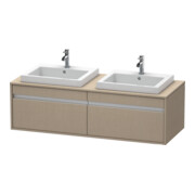 Duravit Meuble sous-lavabo Ketho 140x55x42,6 cm, f EWT, 2 tiroirs, B bs, lei