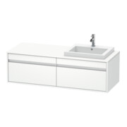 Duravit Meuble sous-lavabo Ketho 140x55x42,6 cm, f EWT, 2 tiroirs, B droite, blanc mat