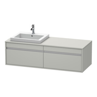 Duravit Meuble sous-lavabo Ketho 140x55x42,6 cm, f EWT, 2 tiroirs, B gauche, bg m