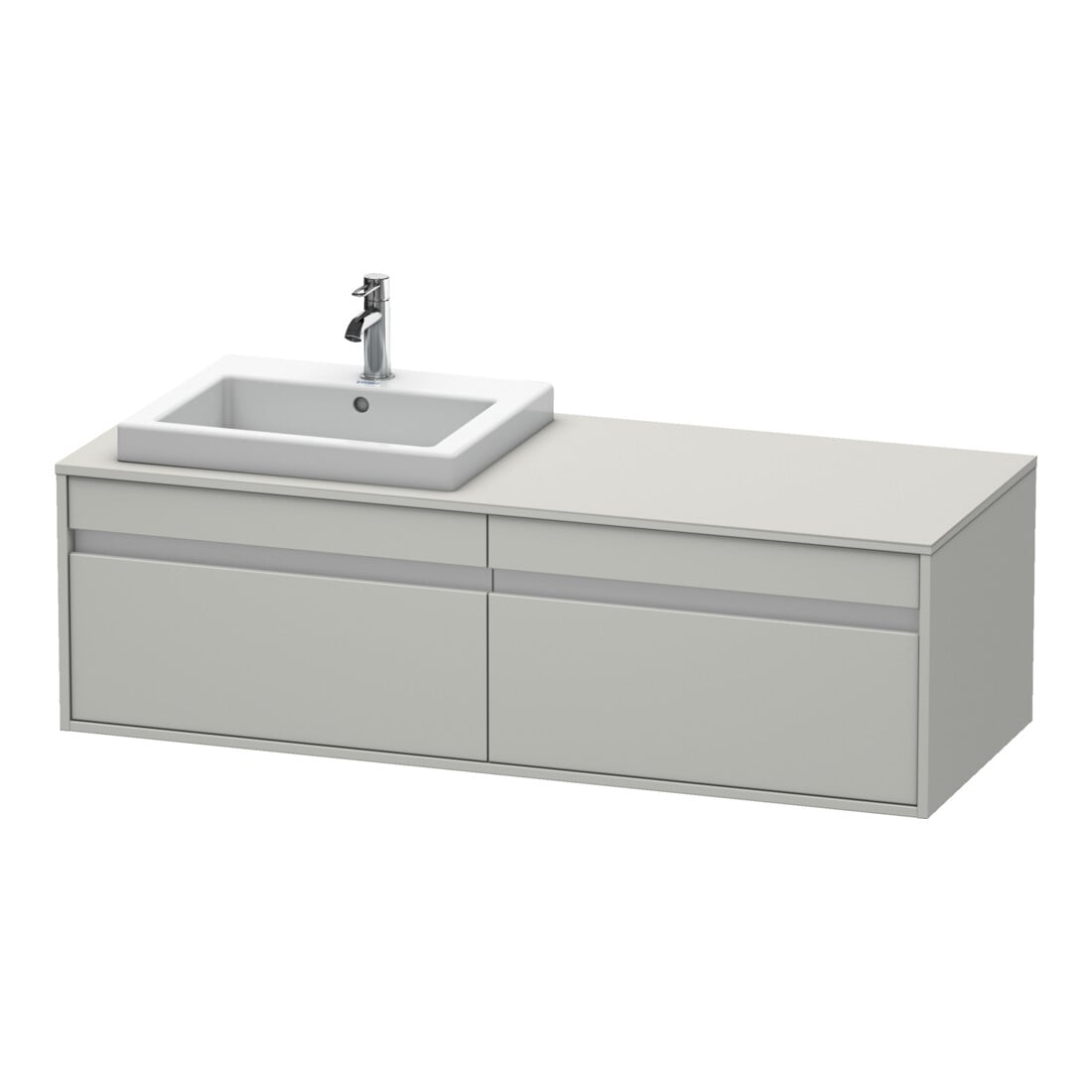 Duravit Meuble sous-lavabo Ketho 140x55x42,6 cm, f EWT, 2 tiroirs, B gauche, bg m