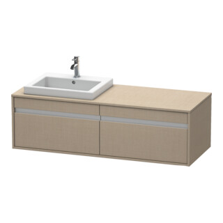 Duravit Meuble sous-lavabo Ketho 140x55x42,6 cm, f EWT, 2 tiroirs, B gauche, lei