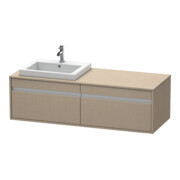 Duravit Meuble sous-lavabo Ketho 140x55x42,6 cm, f EWT, 2 tiroirs, B gauche, lei