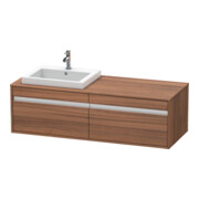 Duravit Meuble sous lavabo Ketho 140x55x42,6 cm, f EWT, 2 tiroirs, B gauche, N naturel