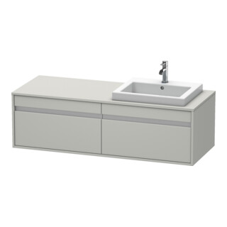 Duravit Meuble sous-lavabo Ketho 140x55x42,6 cm, f EWT, 2 tiroirs, blanc mat
