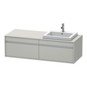 Duravit Meuble sous-lavabo Ketho 140x55x42,6 cm, f EWT, 2 tiroirs, blanc mat