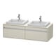 Duravit Meuble sous-lavabo Ketho 140x55x42,6 cm, f EWT, 2 tiroirs, taupe-1