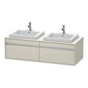 Duravit Meuble sous-lavabo Ketho 140x55x42,6 cm, f EWT, 2 tiroirs, taupe