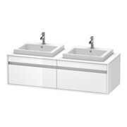 Duravit Meuble sous-lavabo Ketho 140x55x42,6 cm, f EWT, 2 tiroirs, taupe-2