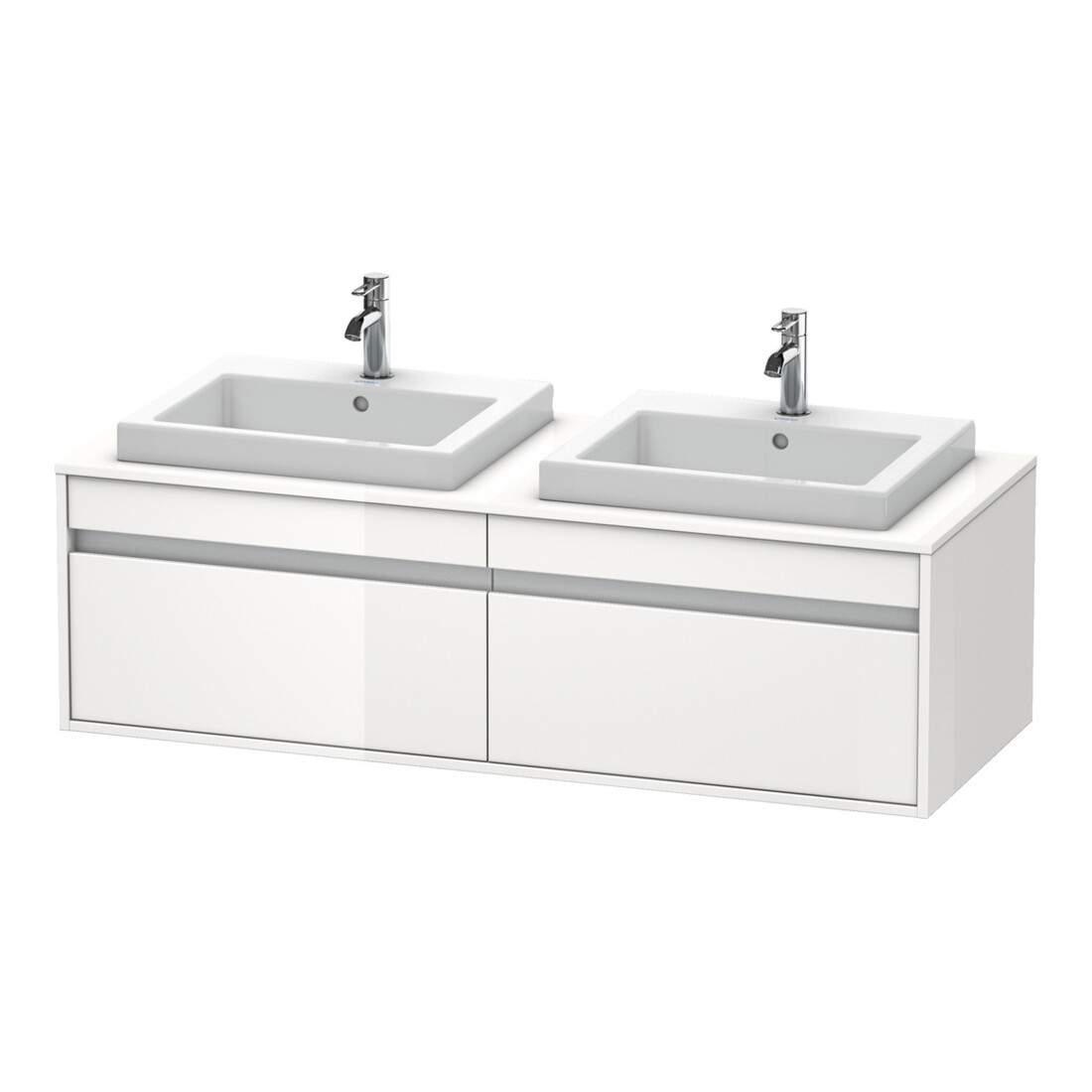 Duravit Meuble sous-lavabo Ketho 140x55x42,6 cm, f EWT, 2 tiroirs, taupe