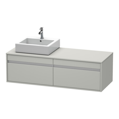 Duravit Meuble sous lavabo Ketho 140x55x42,6 cm, pour AWT, 2 tiroirs, blanc mat