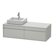 Duravit Meuble sous lavabo Ketho 140x55x42,6 cm, pour AWT, 2 tiroirs, blanc mat-1