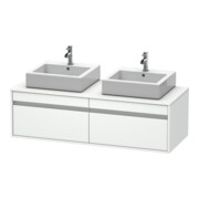 Duravit Meuble sous lavabo Ketho 140x55x42,6 cm, pour AWT, 2 tiroirs, blanc mat